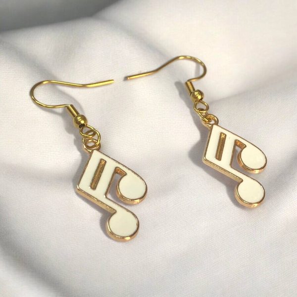 گوشواره رنگی دولاچنگ - سفید