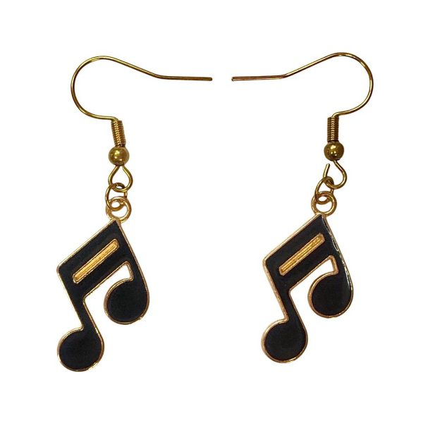 گوشواره رنگی دولاچنگ - مشکی