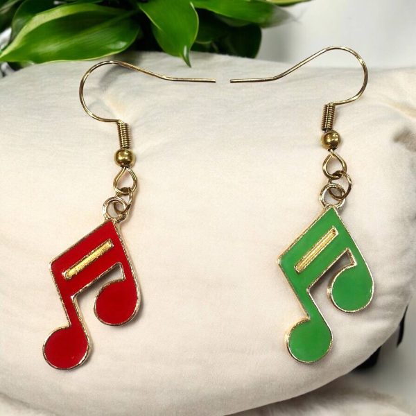 گوشواره رنگی دولاچنگ - قرمز