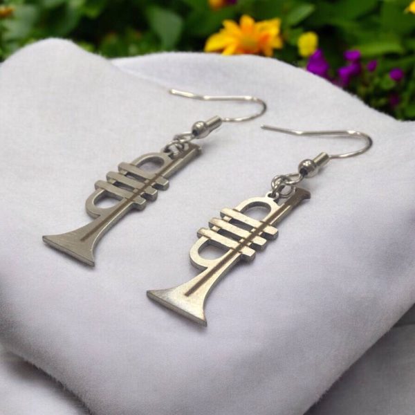 گوشواره استیل ترومپت