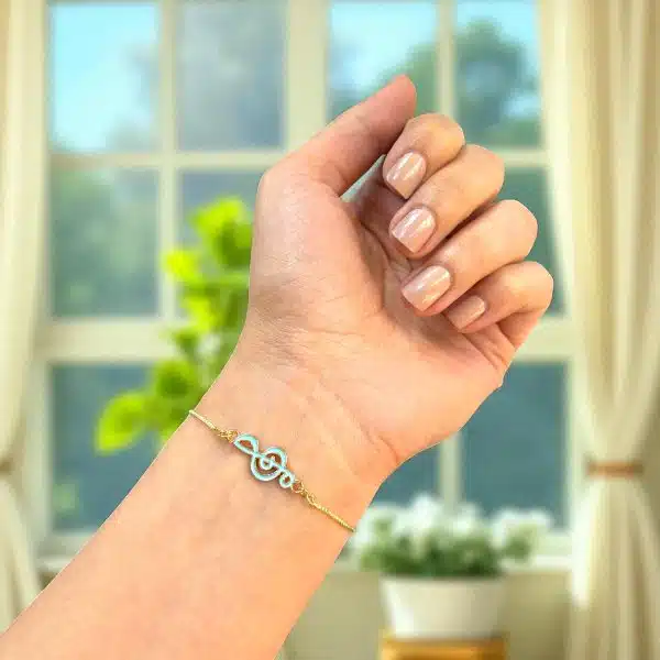دستبند رنگی کلید سل آبی