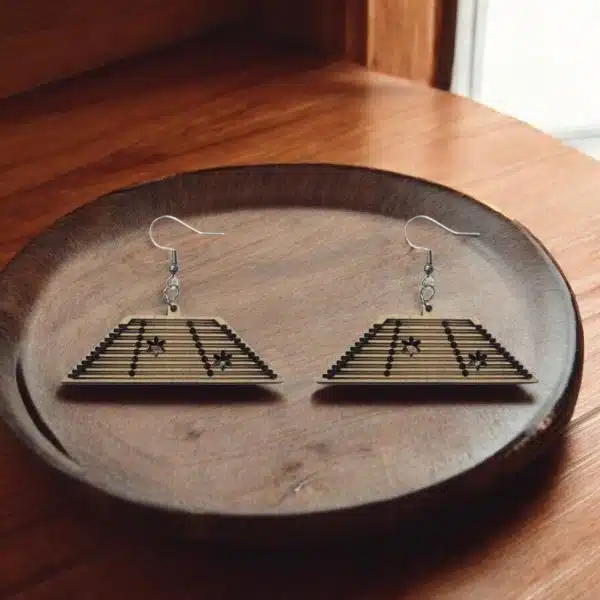گوشواره چوبی سنتور
