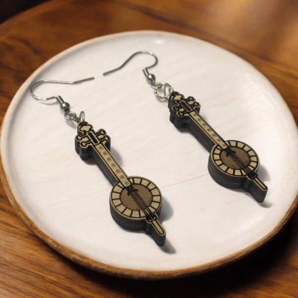 گوشواره چوبی کمانچه