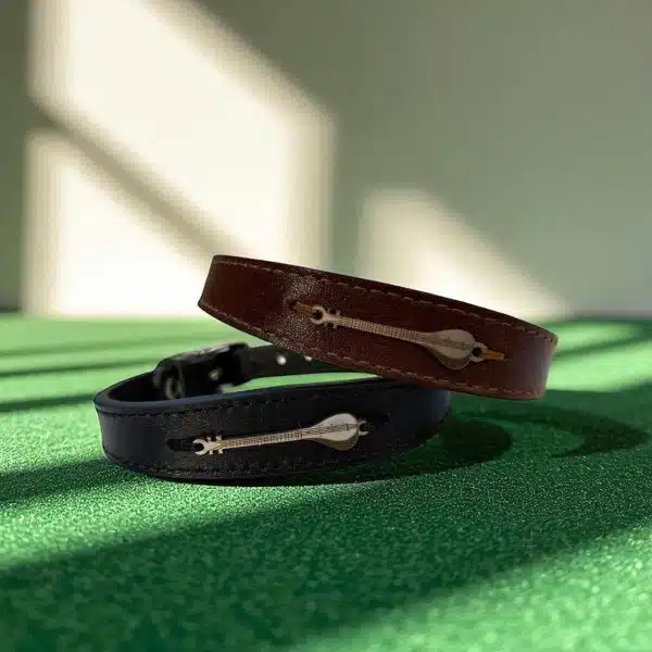 دستبند چرمی سه تار