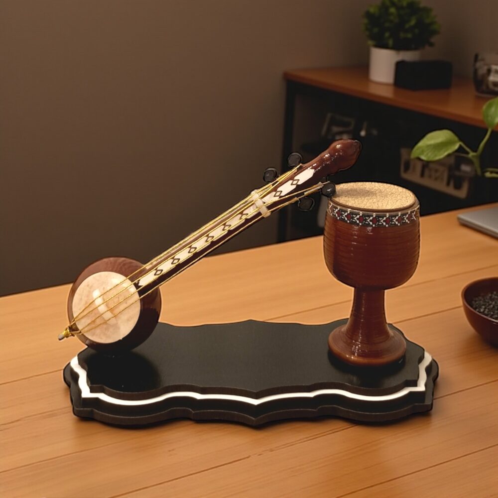 ماکت ترکیبی تمبک با (تار،کمانچه،سه تار) - Image 2