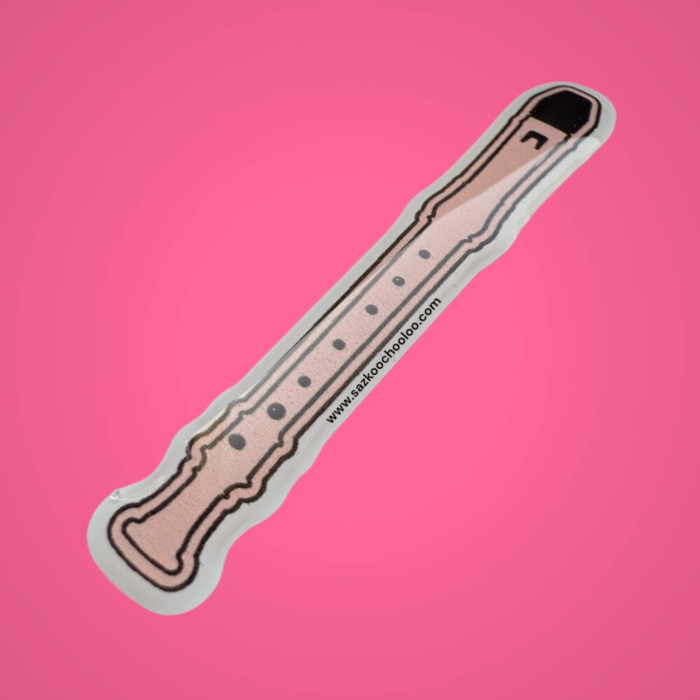 استیکر (برچسب) ژله ای فلوت ریکوردر - Image 2