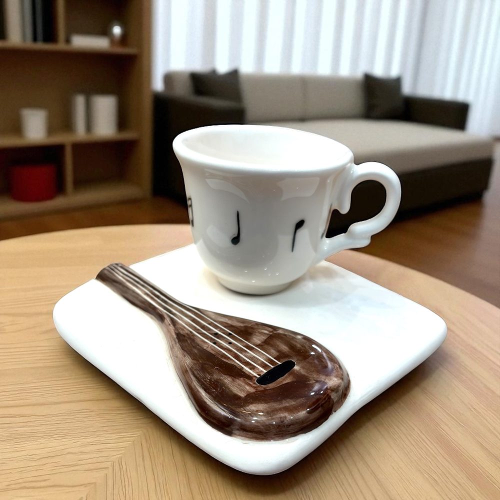 ست فنجون و زیر فنجونی سه تار
