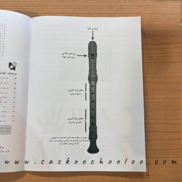 کتاب خودآموز فلوت ریکوردر جلد اول