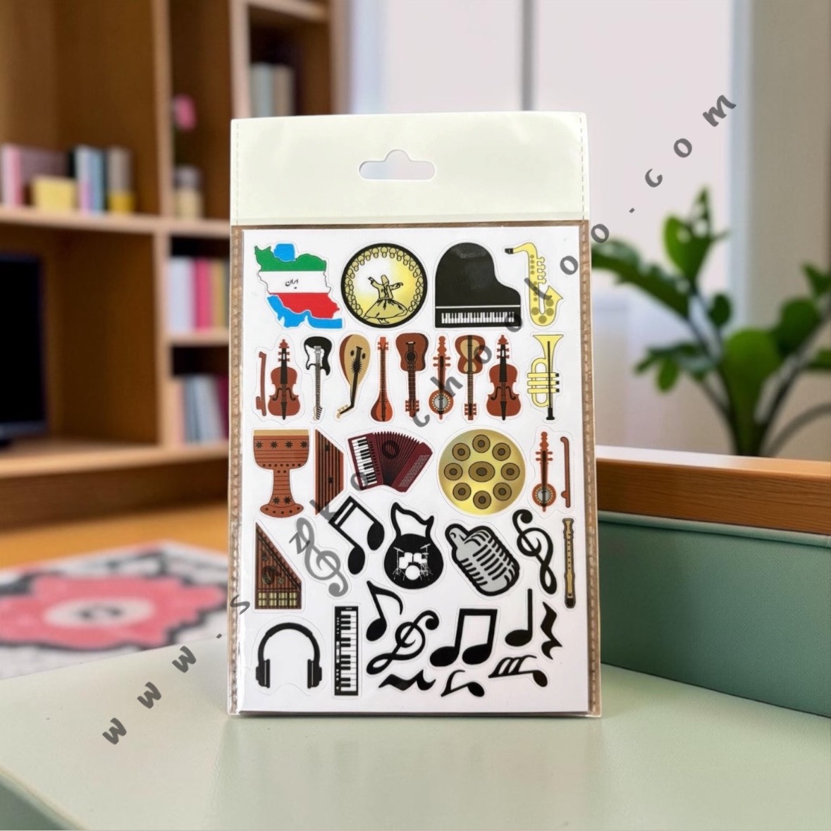 برچسب موسیقی مشکی و قهوه ای