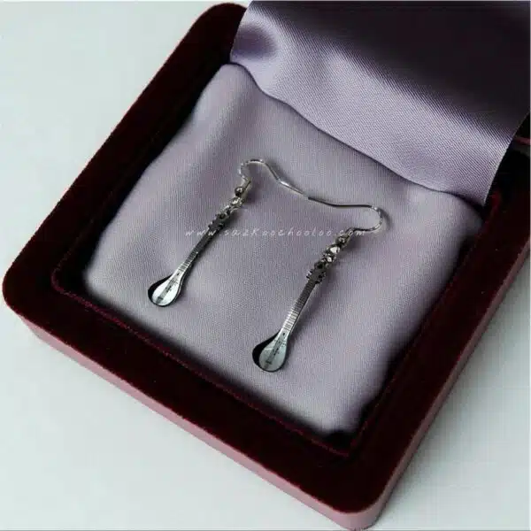 گوشواره استیل سه تار