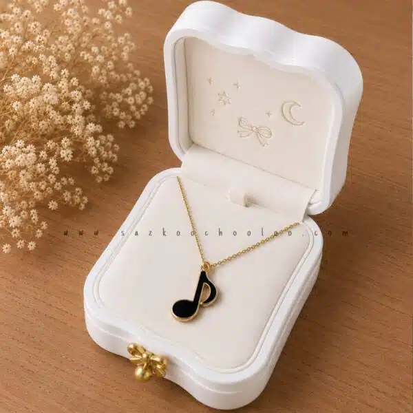 گردنبند نت چنگ مشکی