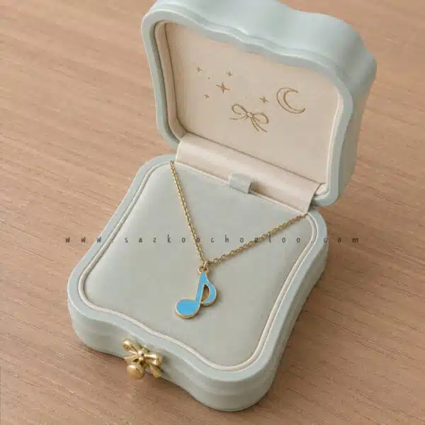 گردنبند نت چنگ آبی